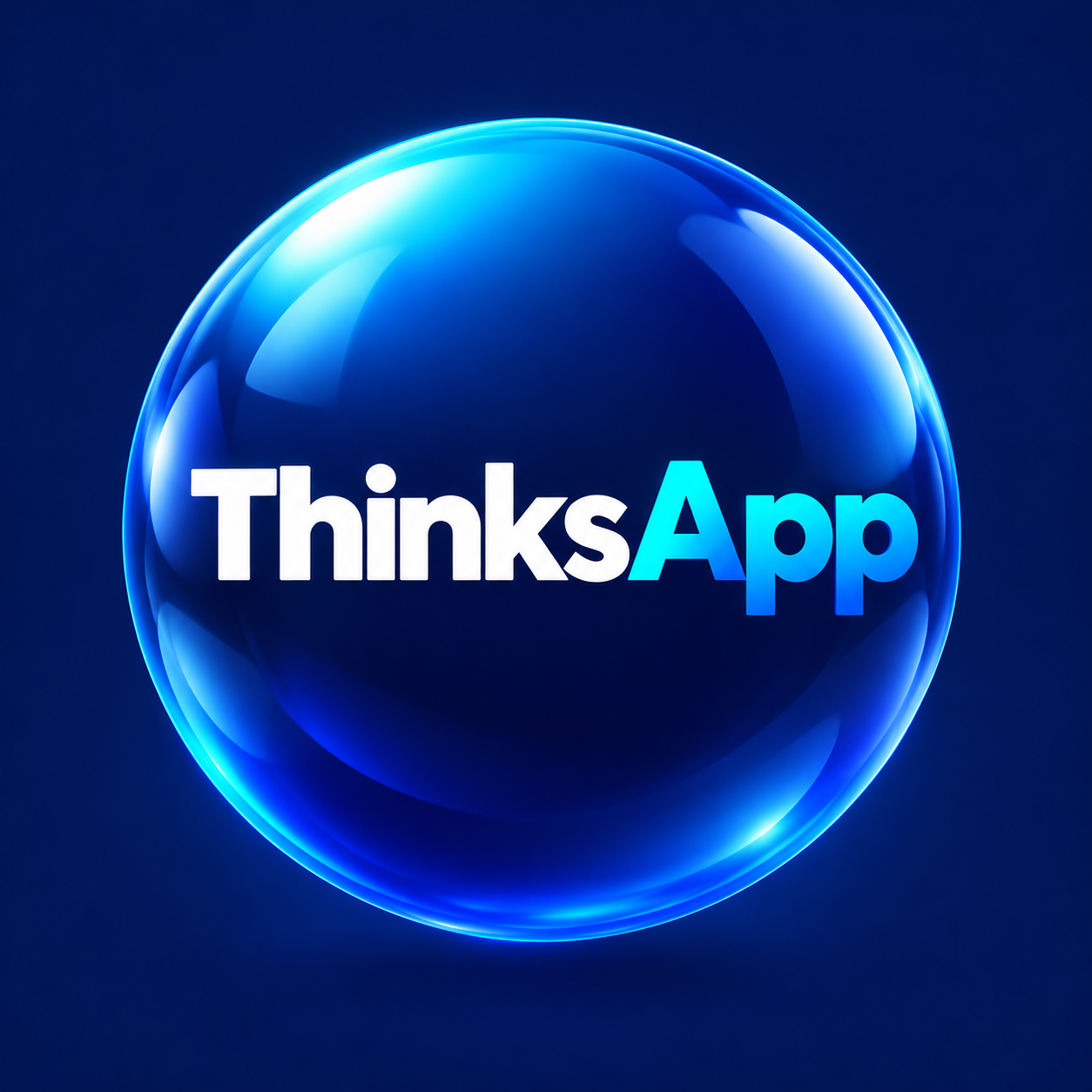 ThinksApp, esfera tecnológica azul